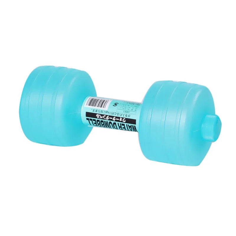 1kg Comprehensive Home Water Flooding Dumbbells For Fitness Aquatic Barbell Gym Weight Loss Exercise Women Accessories