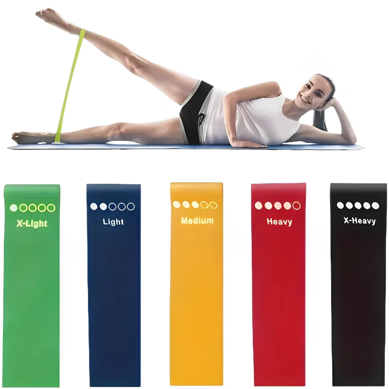 7Pcs Tpe Resistance Bands Fitness Set Rubber Loop Strength Training Workout Expander Yoga Gym Equipment Elastic Portable Pilates