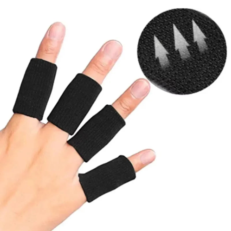 10PCS Finger Protection Arthritis Support Thumb Brace Protector Finger Guard Fitness Sport Basketball Gym Elastic Finger Sleeves