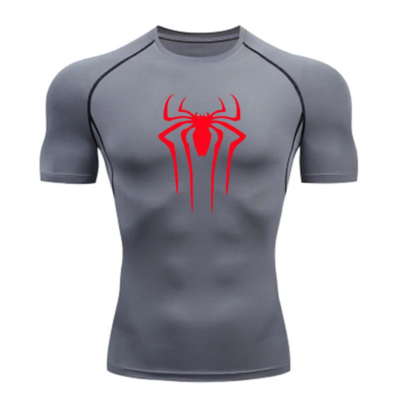 New Compression Shirt Men Fitness Gym Super Hero Sport Running T-Shirt Rashgard Tops Tee Quick Dry Short Sleeve T-Shirt For Men